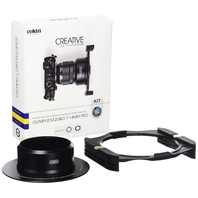 Cokin bx100-oly Ring with Filter Holder for Optical Olympus 7-14mm Incredible Pro/System Cokin Size XL 130mm Black