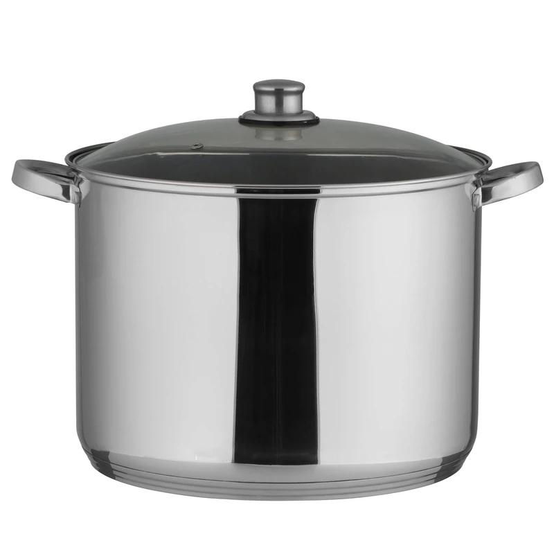 axentia Universal Pot, Stainless Steel, Stainless Steel, Silver, 20 Liter Volumen