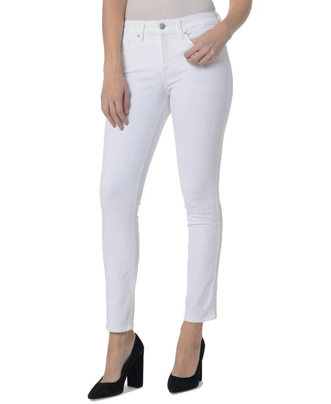 NYDJ Women's Alina Ankle Jeans, Pure Optic White, 10 Petite