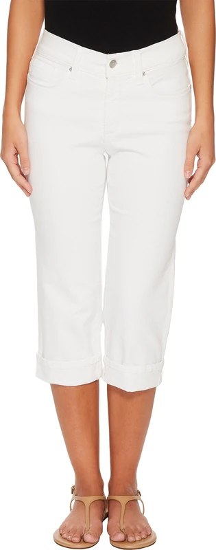 NYDJ Women's Petite Size Marilyn Crop Cuff Jean, Optic White, 4 - Image 1