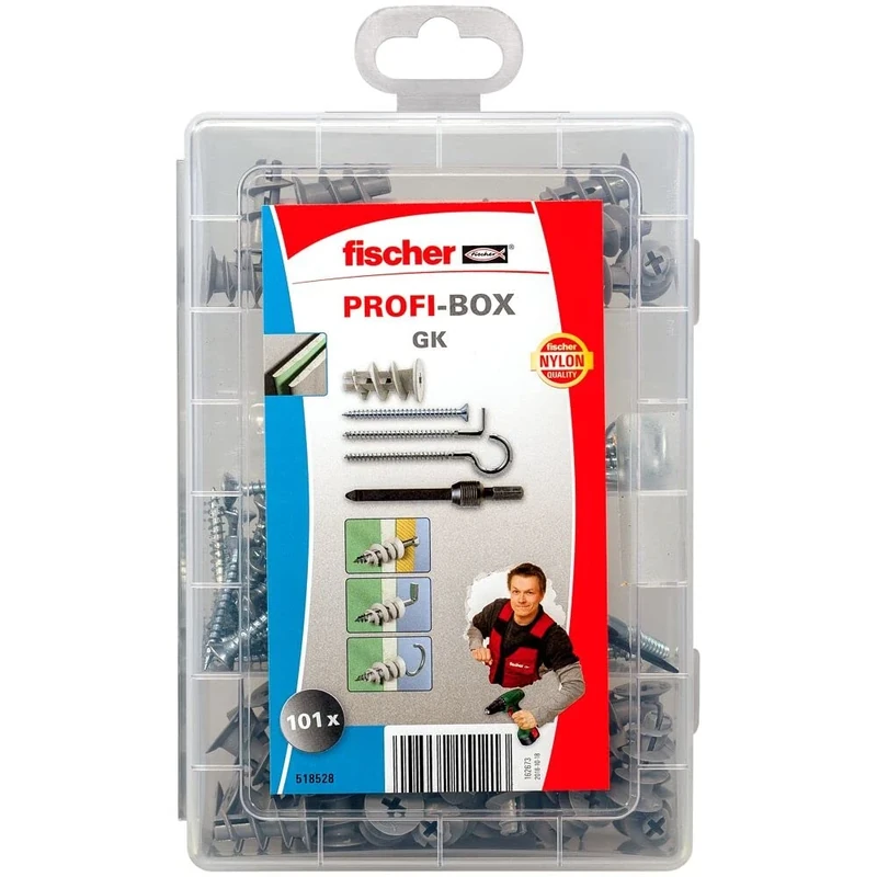 Fischer Master Box Wall Plug and Screw Set, 518528