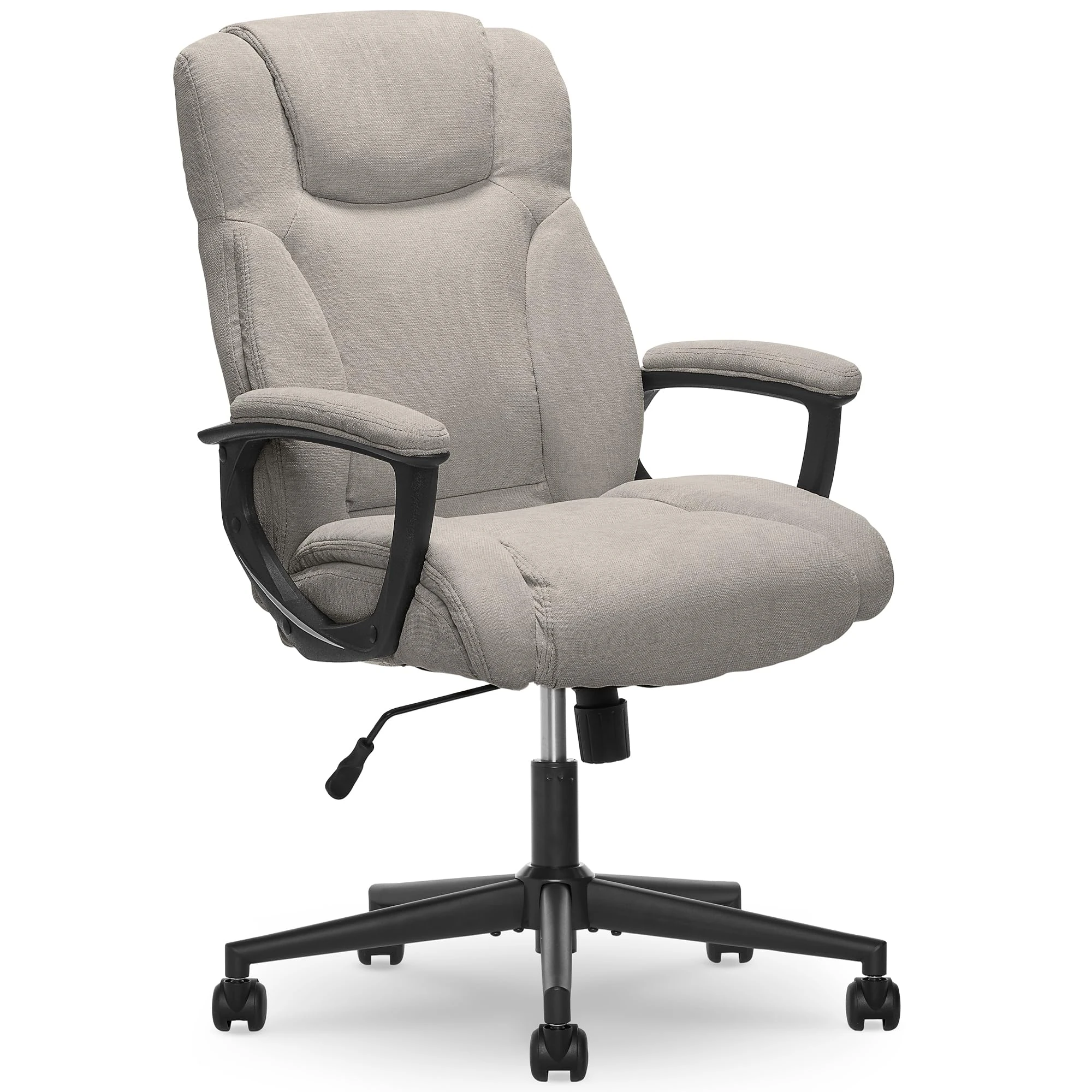 Serta Hannah II Office Chair, Microfiber, Gray, Fabric