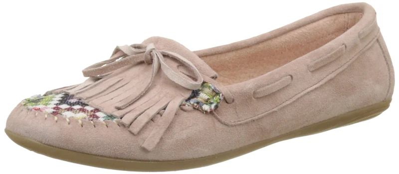 Ippon Vintage Women's MOC-Wax Mokassins, Nude Pink, 5 UK