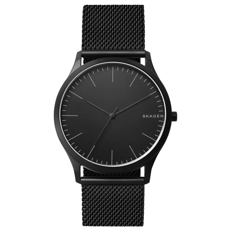 Skagen Watch for Men Jorn, Three Hand Movement, 41 mm Midnight Stainless Steel Case with a Stainless Steel Mesh Strap, SKW6422 - Image 1