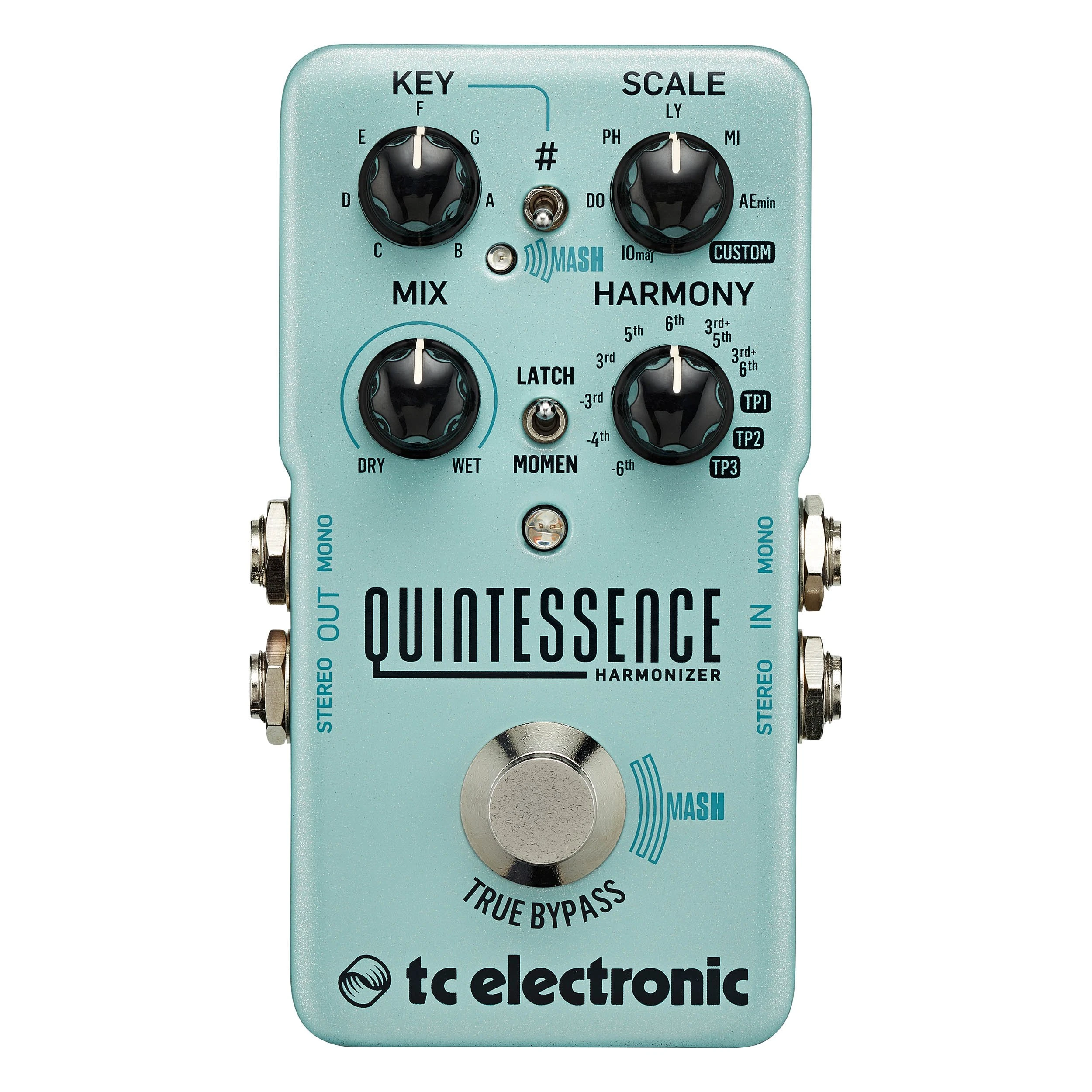 TC Electronic QUINTESSENCE HARMONY Exceptional Dual-Voiced Intelligent Harmonizer with Groundbreaking MASH Footswitch, Compatible with PC and Mac