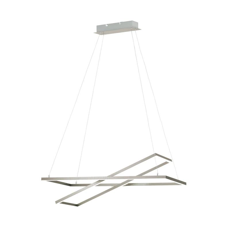 EGLO Tamasera Pendant Light, Steel, 35 W, Length 80 cm, Matte Nickel