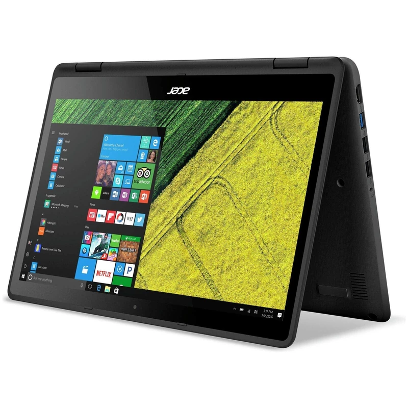 acer Spin SP513-51 13.3-Inch Convertible Laptop - (Black) (Intel i3-6006U2 GHz Processor, 4 GB RAM, 128 GB SDD, Windows 10)
