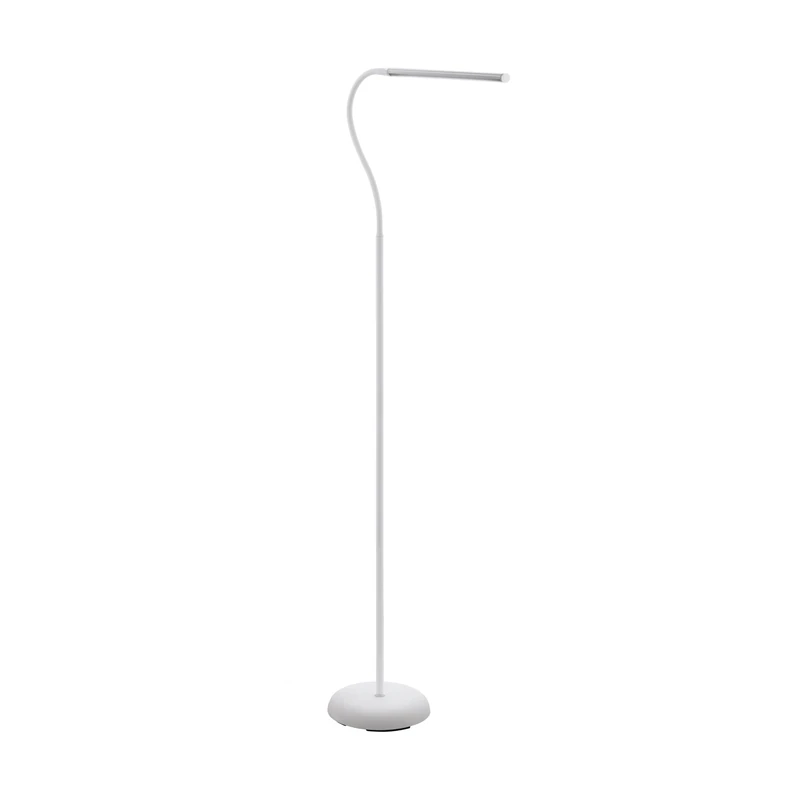 Eglo LED Floor lamp Laroa, Standing lamp with Touch, Step dimmable, Floor Light Made of White Plastic, Standing Light, LED Office lamp Neutral White