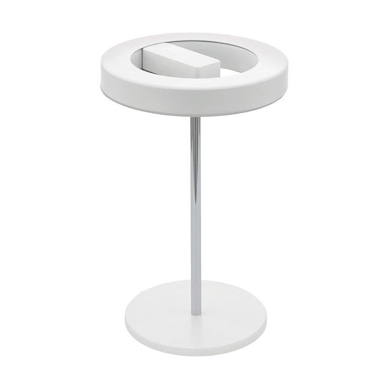 Eglo LED Table lamp Alvendre, dimmable Bedside lamp, Steel in White, Chrome, Plastic in White Warm White-Cool White