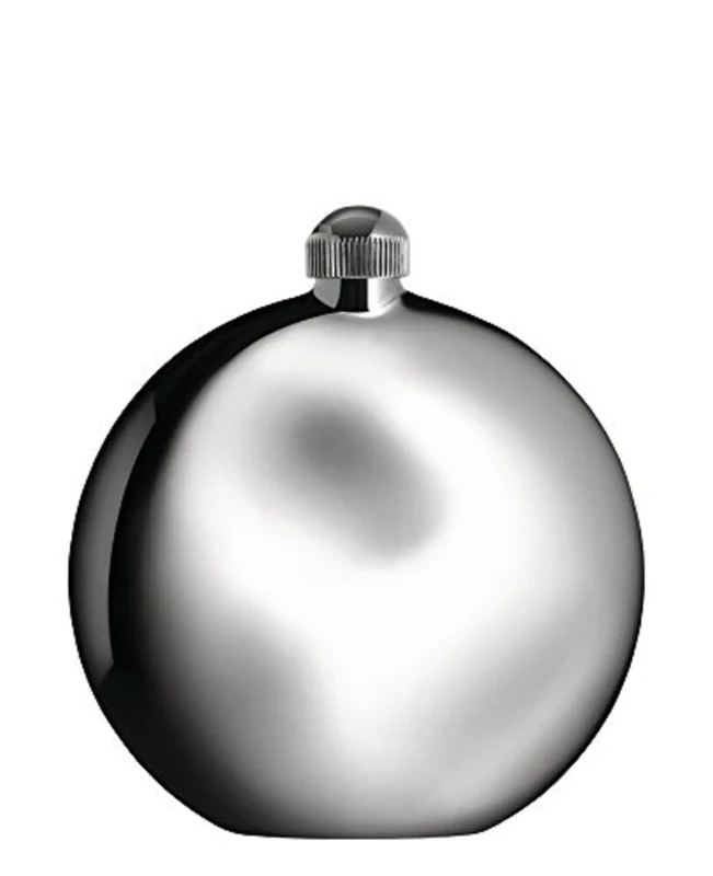 Alessi PG03 Hip Flask, Grey, 10 x 3.2 x 11 cm