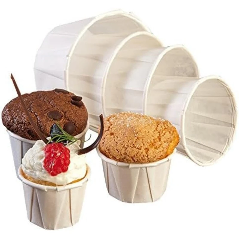 Garcia de Pou Poly-Lined Souffles, 5.2 x 3.5 cm, Paper, White, 5.2 x 30 x 3.5 cm