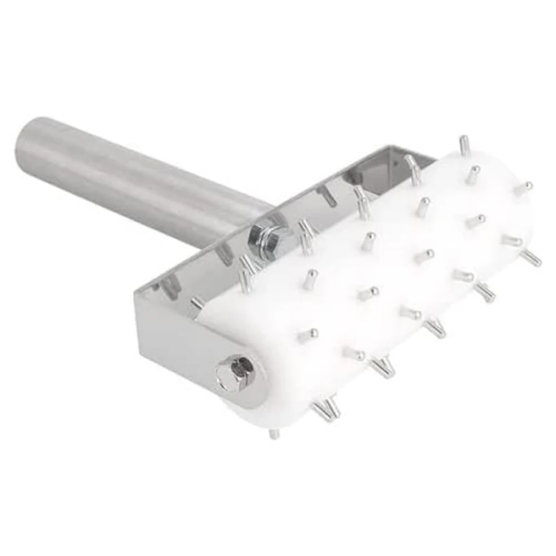 Pasta & Pizza Roller With Metallic Barbs Ø 15,5X21 Cm White Stainless Steel - 1 Units