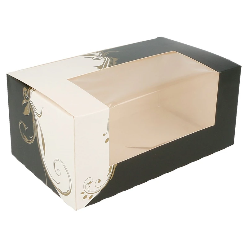 Garcia de Pou Cake Window in Box, Cardboard, White, 11 x 18 x 8 cm