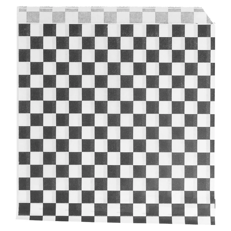 Garcia de Pou 2 Sides Open Squares Bags 34 Gsm in Box, 16 x 16.5 cm, Kraft, Black, 16 x 16.5 x 30 cm