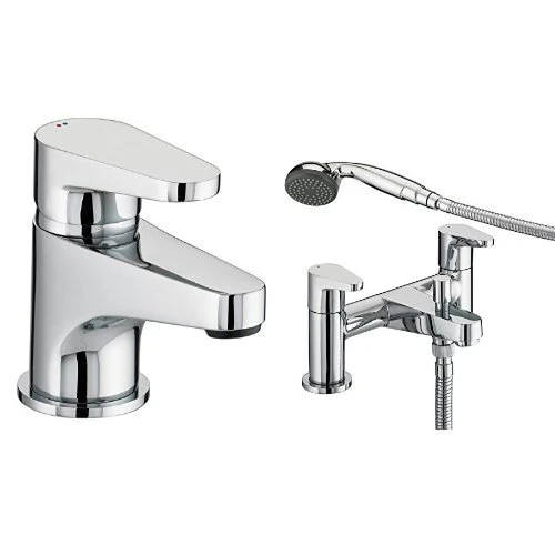 Bristan QST BAS C Quest Basin Mixer with Bristan QST BSM C Quest Bath Shower Mixer