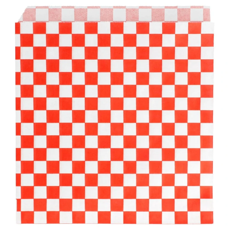 Garcia de Pou 2 Sides Open Squares Bags 34 Gsm in Box, 16 x 16.5 cm, Preg. Antigrasas, Red, 16 x 16.5 x 30 cm