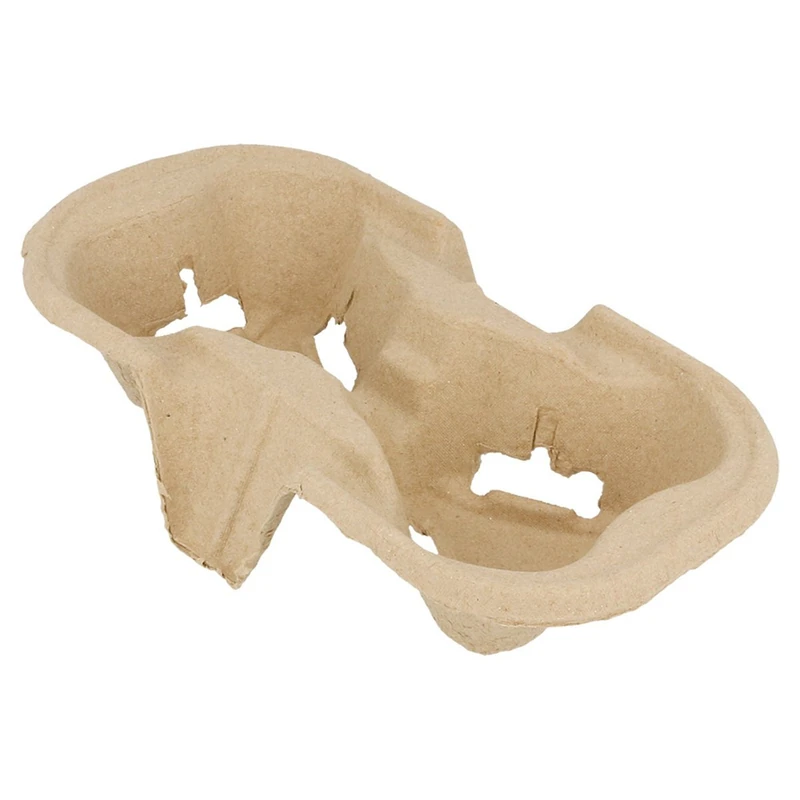 Cup Carrier, 2 Cups 21X10,5 Cm Natural Cardboard - 100 Units - Image 1