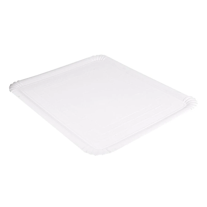 Trays 40X50 Cm White Cardboard - 25 Units