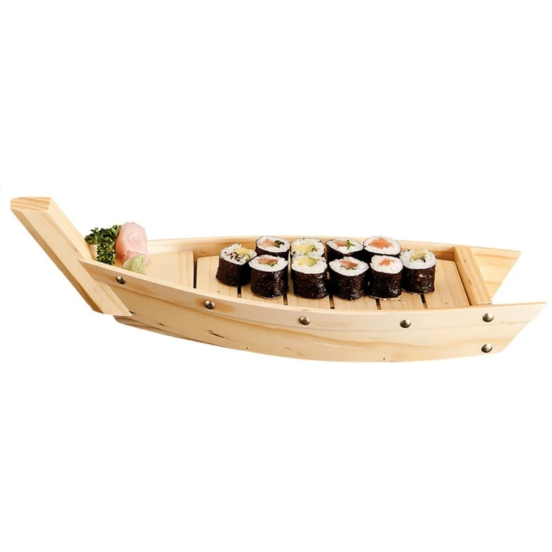 Seafood Boat 44X13X11 Cm Natural Wooden - 1 Units - Image 1