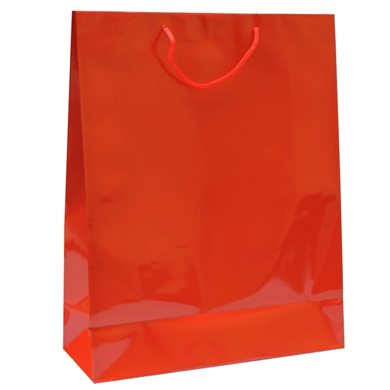 García de Pou 151.06 - Shopping Bag , Cord Handle 40+15X50 Cm Red Kraft - 10 units