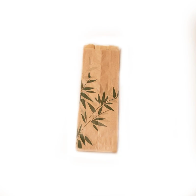 Garcia de Pou Feel Green Mini Sandwich Bag 41 Gsm in Box, 7+4 x 22 cm, Paper, Natural, 22 x 7 x 30 cm