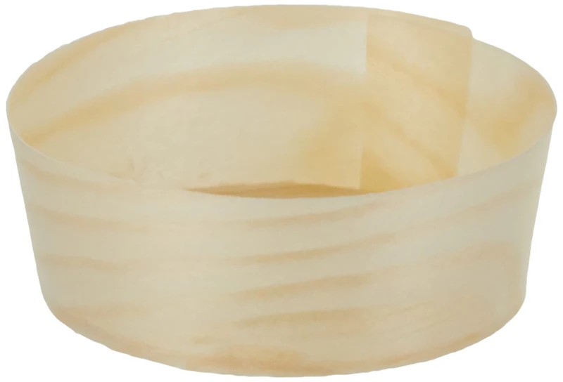 Vegetable Bark Tubs Ø 5,5X2,2 Cm Natural Wooden - 100 Units