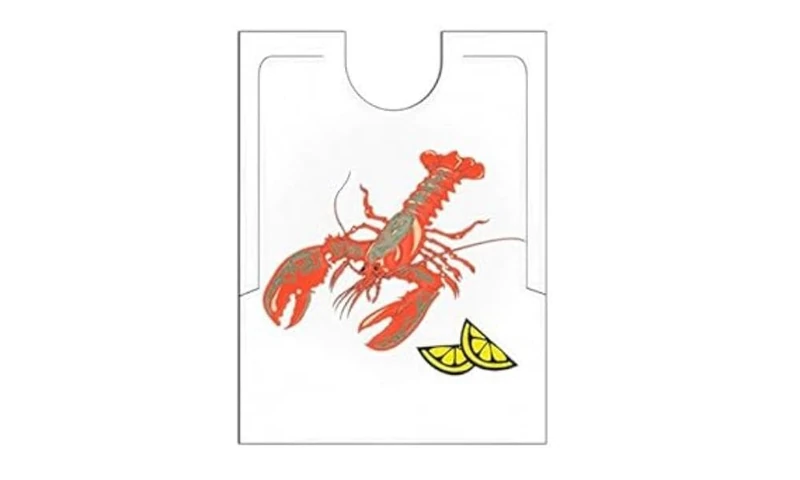Adult Lobster Bibs 38,3X48 Cm White Pehd - 500 Units - Image 1