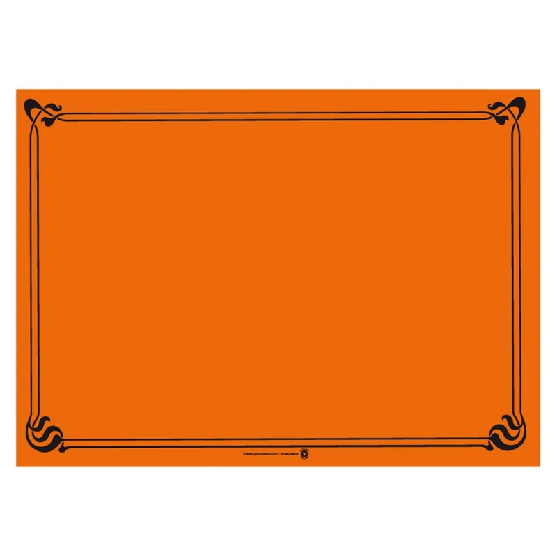 Table Mats 48 Gsm 31X43 Cm Orange Cellulose - 500 Units