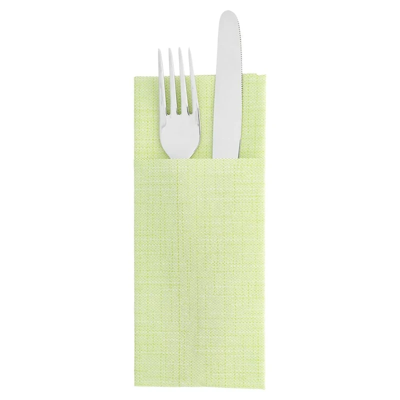 Garcia de Pou Kangaroo Dry Cotton Airlaid Napkins 60 Gsm in Box, 33 x 40 cm, Paper, Kiwi, 30 x 30 x 30 cm