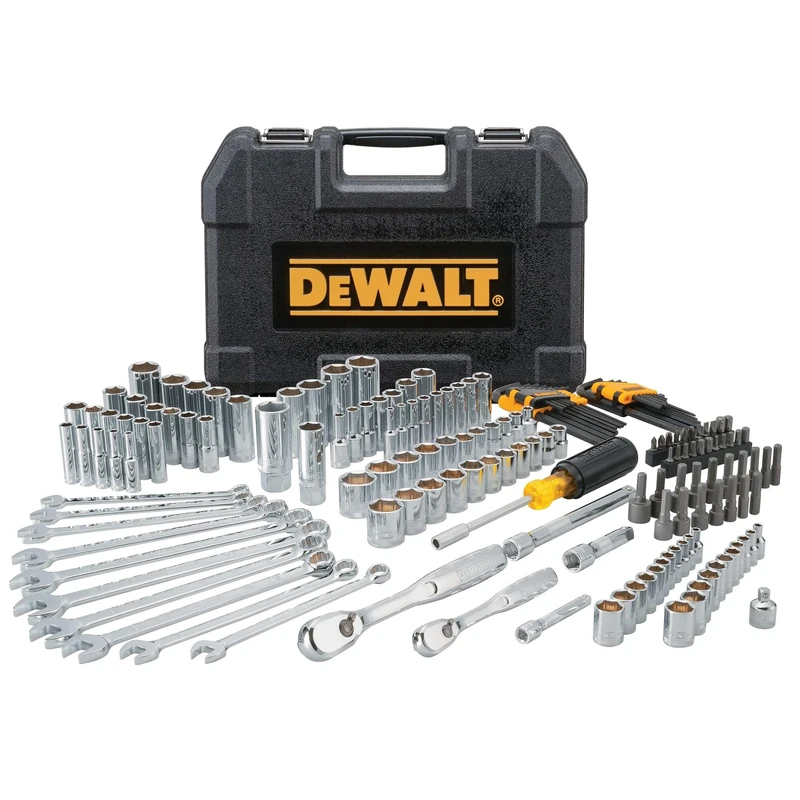 DEWALT Mechanics Tool Set, 1/4 and 3/8 Inch Drive, SAE, 172-Piece (DWMT81533)