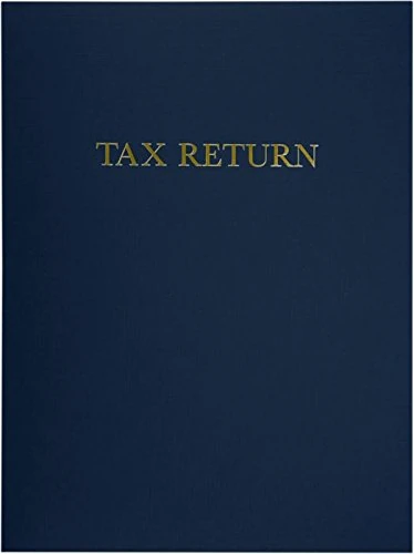 9 x 12 Presentation Folders - Standard Two Pocket w/Gold Foil Tax Return (50 Qty.) | Perfect for Tax Season, Brochures, Sales Materials and so Much More! | SF-101-546-TAX-50