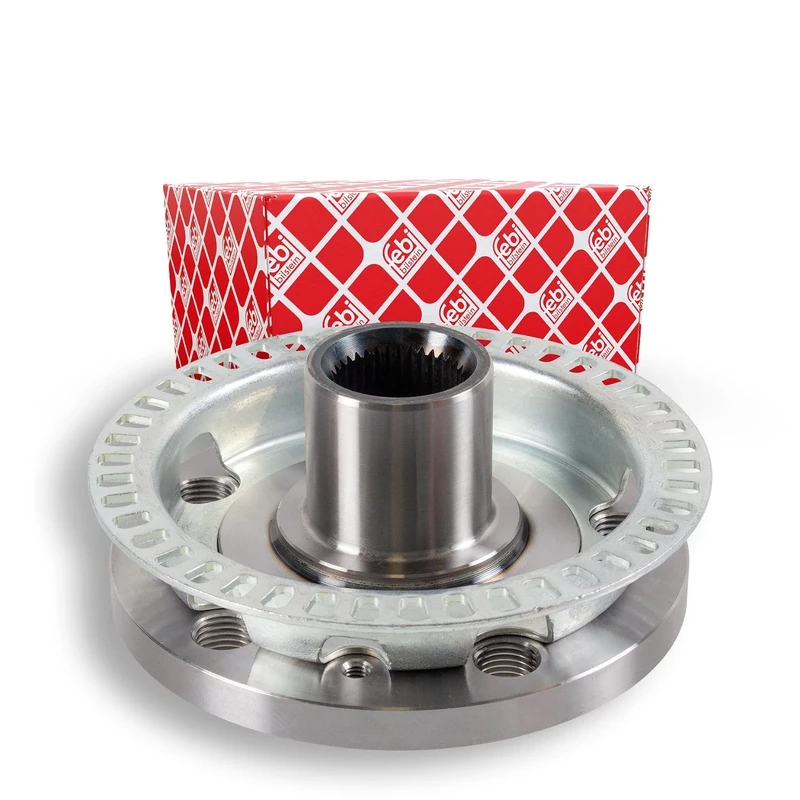 febi bilstein 29915 Wheel Hub without wheel bearing, with ABS sensor ring, pack of one