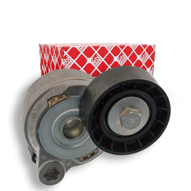 febi bilstein 49398 Tensioner Assembly for auxiliary belt, pack of one