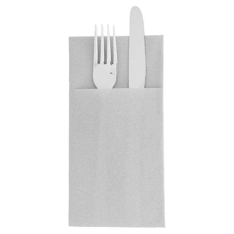 Garcia de Pou Kangaroo Airlaid Napkins 60 Gsm in Box, 40 x 40 cm, Paper, Grey, 30 x 30 x 30 cm