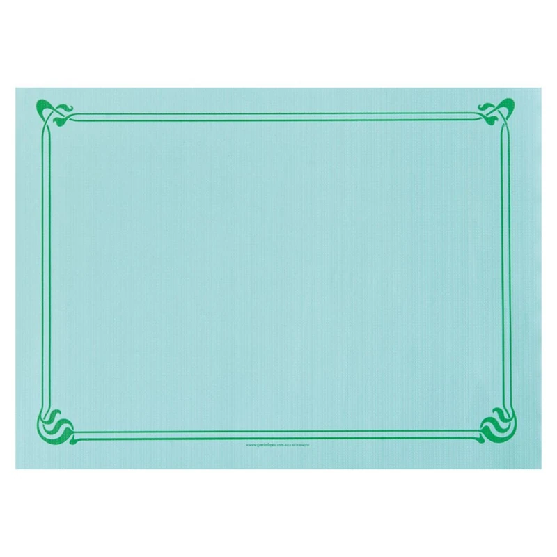 Table Mats 48 Gsm 31X43 Cm Sea Green Cellulose - 500 Units