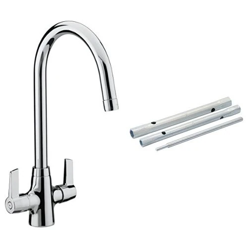 Bristan EC SNK EF C Echo Easyfit Sink Mixer with Silverline Monobloc Back Nut Tap Spanner