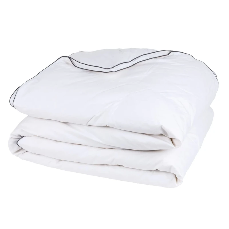Pikolin Home Nordic Duvet 96% Goose Down 220 g/m² with Cotton Outer Fabric for Autumn and Winter, Down, White, Single
