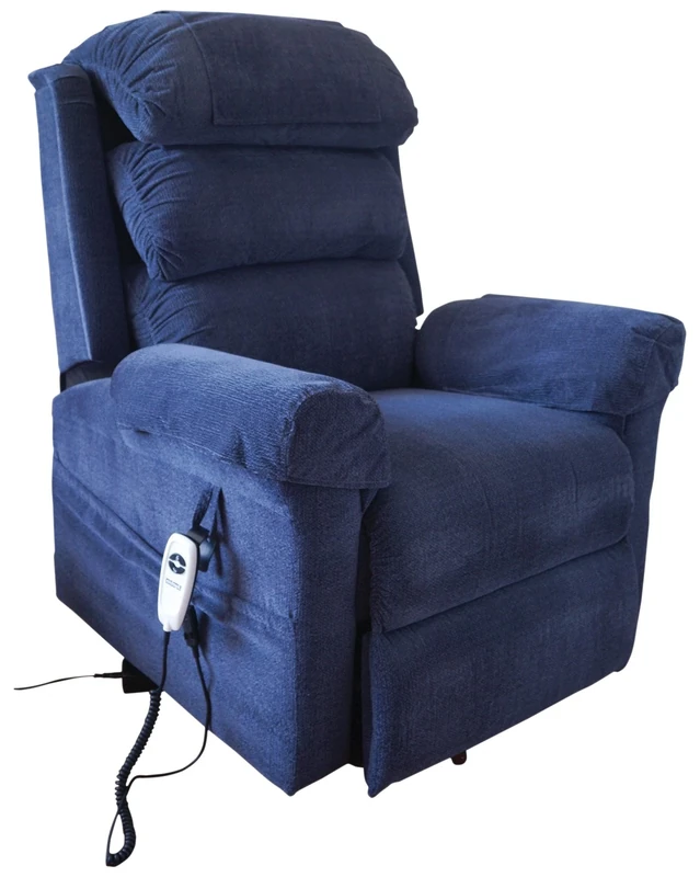 Aidapt Ecclesfield Riser and Recliner Electric Arm Chair With OKIN Motor for Safety, Easy to Work Remote Control and Hard Wearing Fabric Material for Use in Lounge, Sitting Room and Bedrooms.