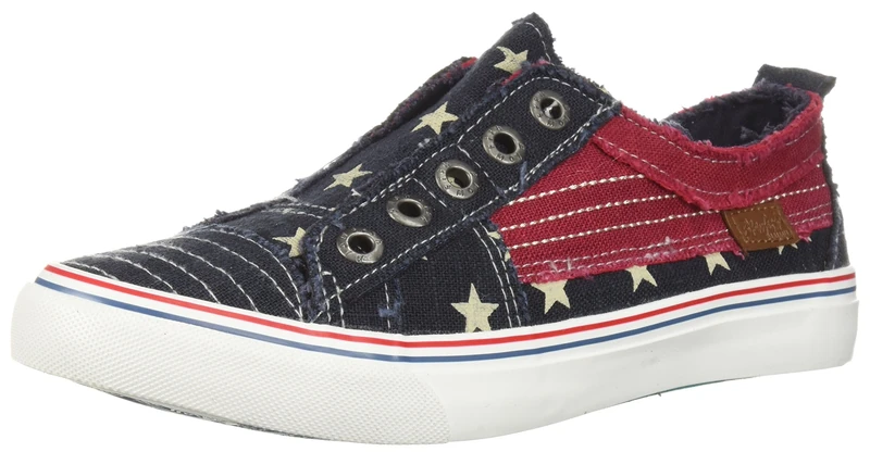 Blowfish Malibu Women's Play Sneaker, Navy Star, 4.5 UK