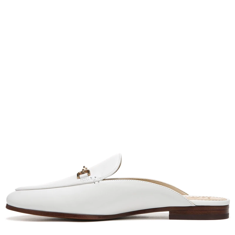 Sam Edelman Women's Linnie Mule, Bright White Leather, 4.5 UK
