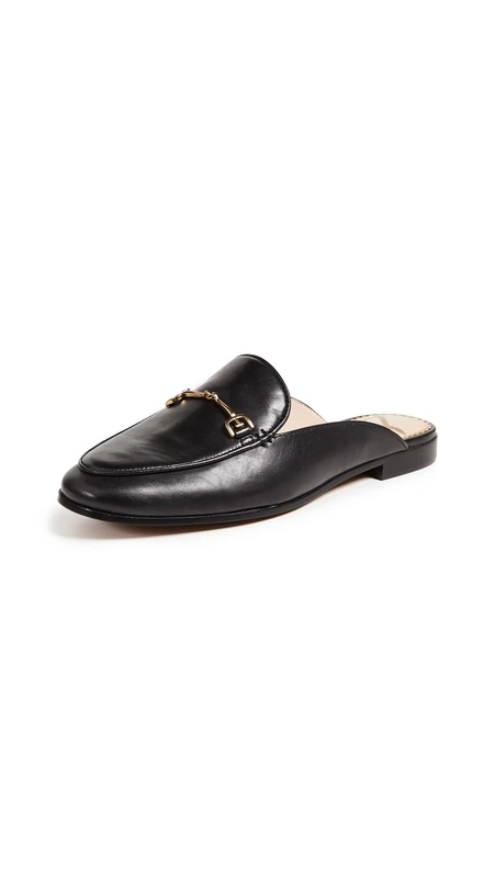 Sam Edelman Women's Linnie Ballet Flat, Black Leather, 5.5 UK