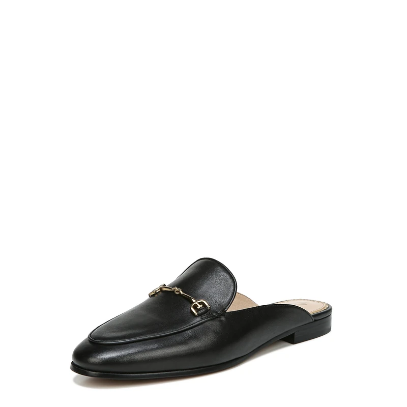 Sam Edelman Linnie Black Calfskin Leather Mules - Size 8 UK