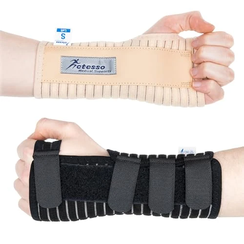 Actesso Breathable Wrist Support Brace Splint - Ideal for Carpal Tunnel, Sprains, and Tendonitis