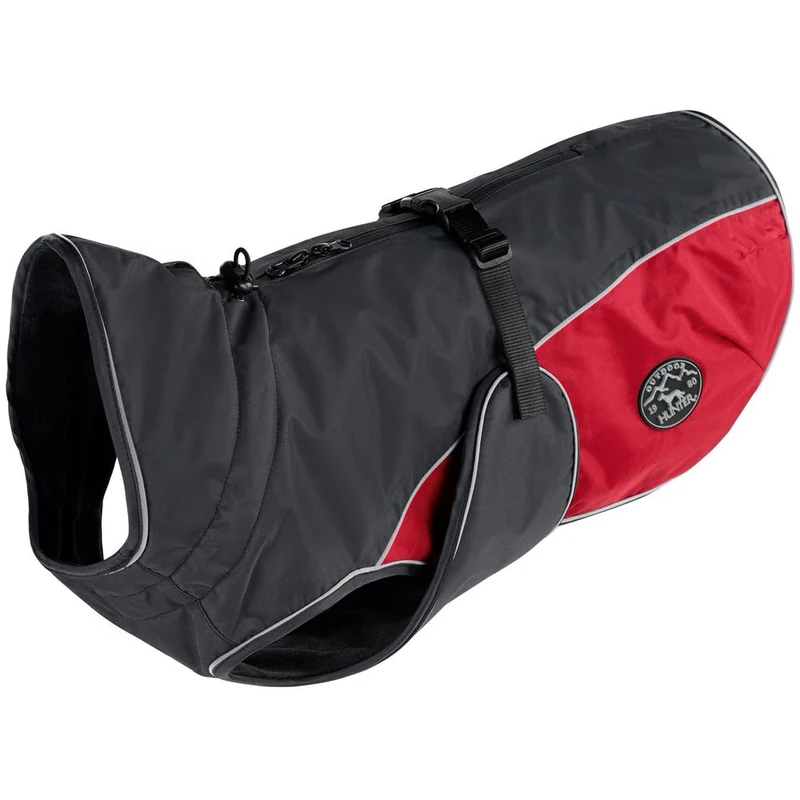 HUNTER Dog Coat Uppsala Cozy, 45 cm anthracite/red - Image 1