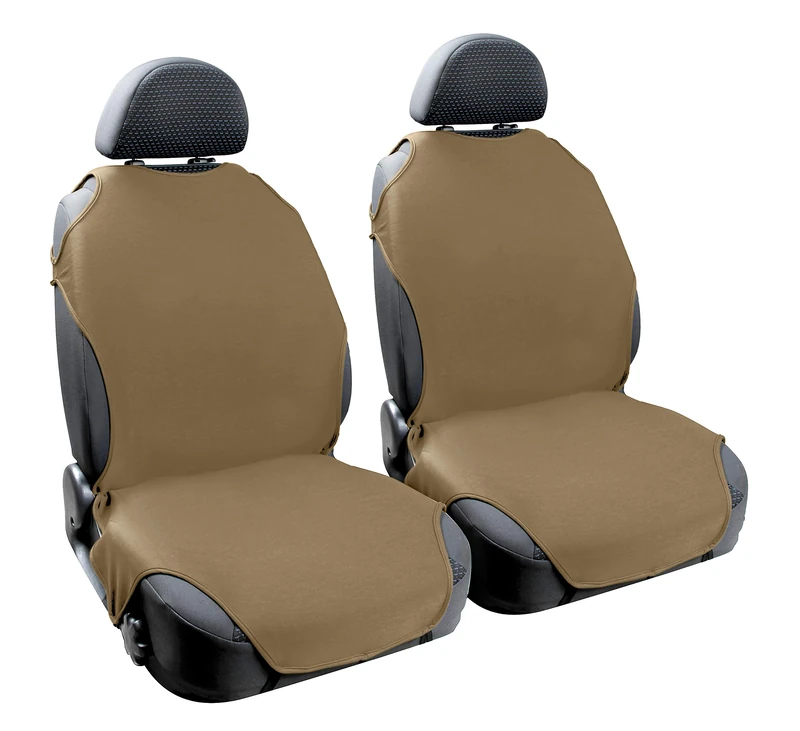 Lampa 55009 Front Seat Cover Jersey Fabric T-Shirt, Beige