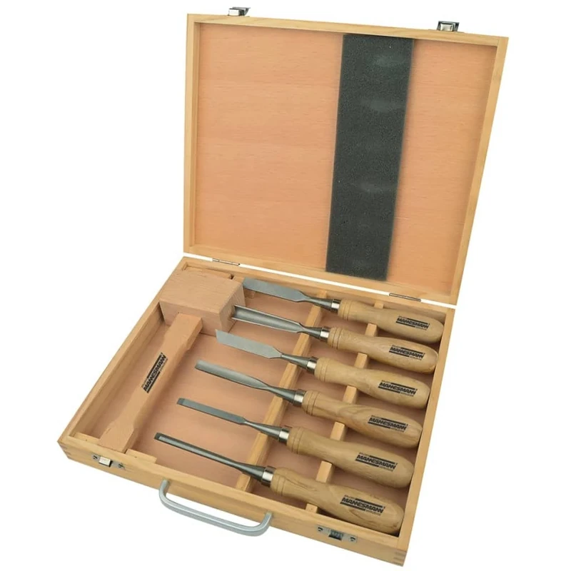 Brüder Mannesmann Werkzeuge M66107 7 Piece Carving Tool Set