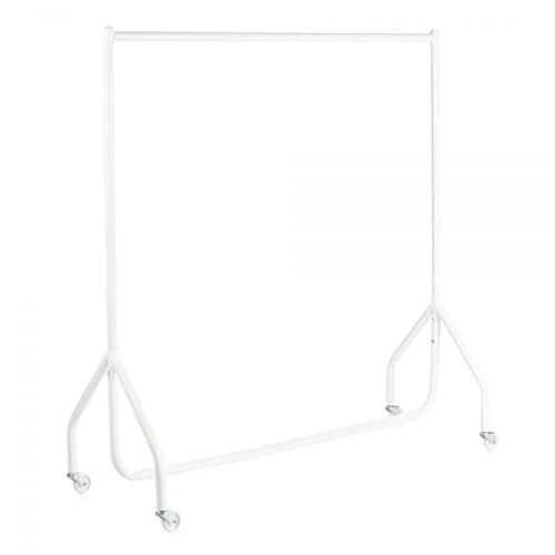 The Shopfitting Shop White Childrens Clothes Rail 4ft Long x 4ft High Heavy Duty Junior Garment Rack