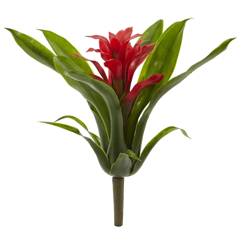 Nearly Natural 11in. Bromeliad Artificial Flower Stem, Set of 6