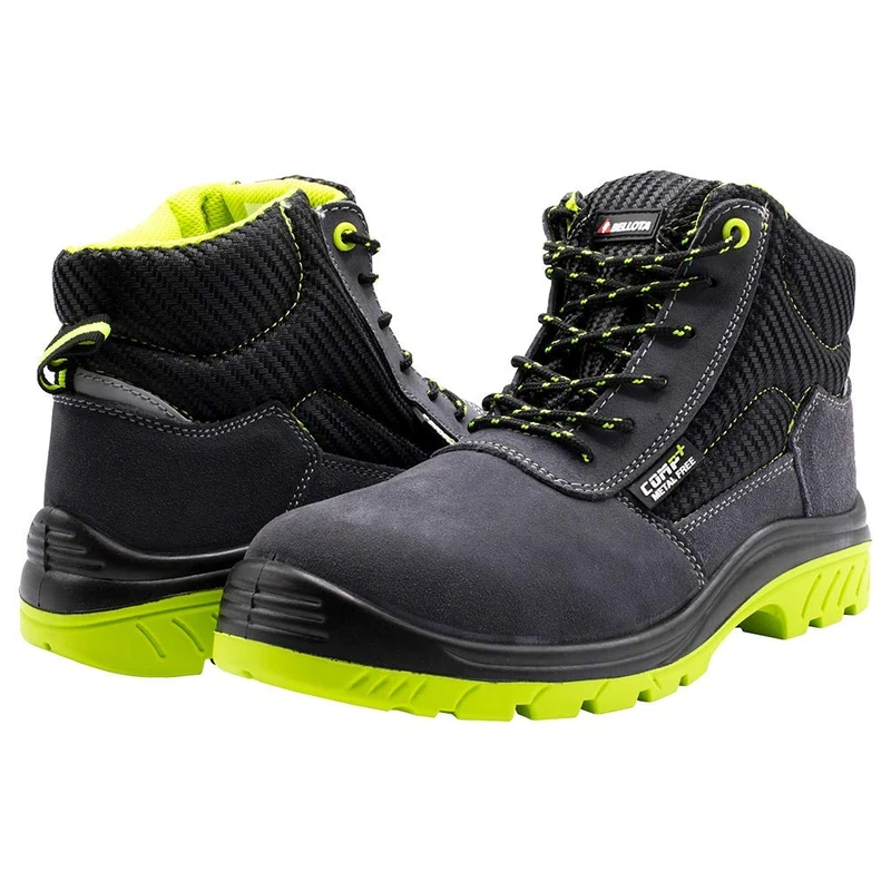Bellota 7230943S1P - Safety Boot for Men and Women (Size 43) in Breathable Split Leather, Lightweight and Resistant to Bumps and Rozes - Image 1