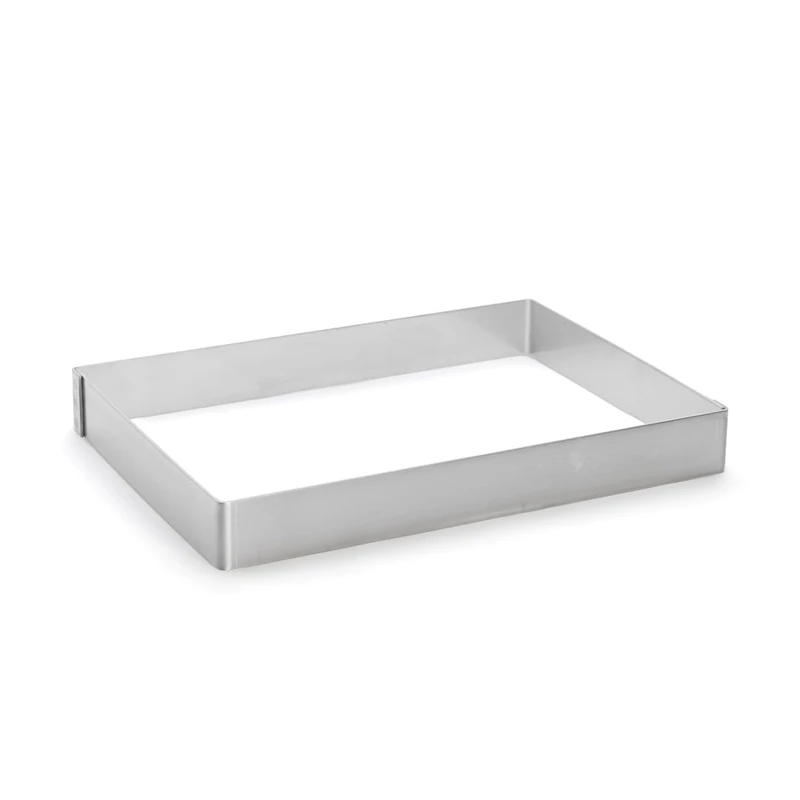 DE BUYER De Buyer-3015.36 Entremets Frame 36 x 26 x 4.5 cm, Stainless Steel, Silver, 36 x 26 x 4,5 cm - Image 1